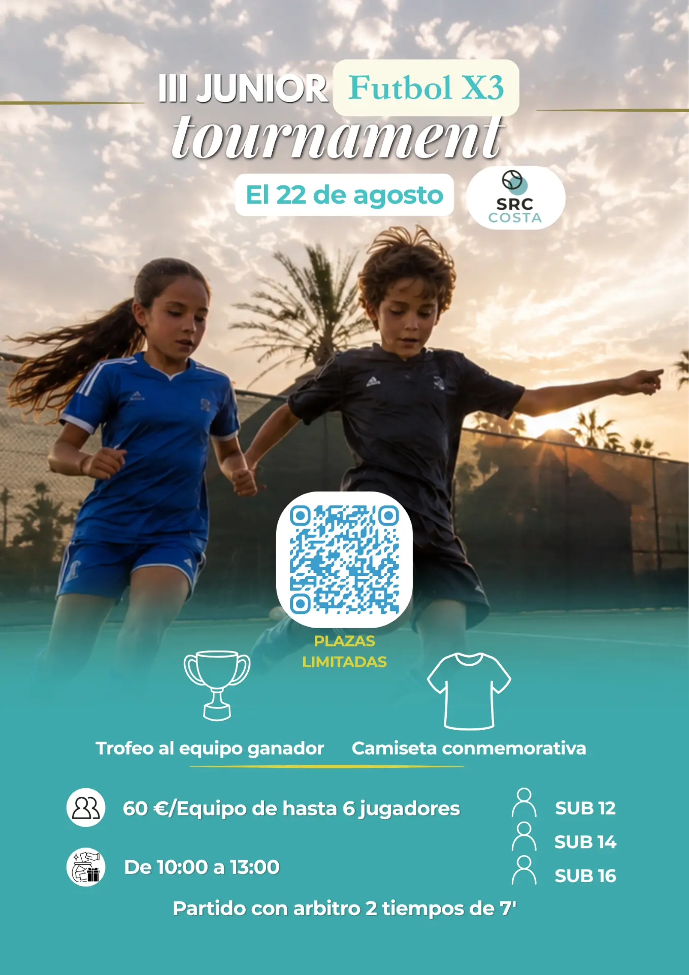 3v3 Football Tournament · Aug 22
