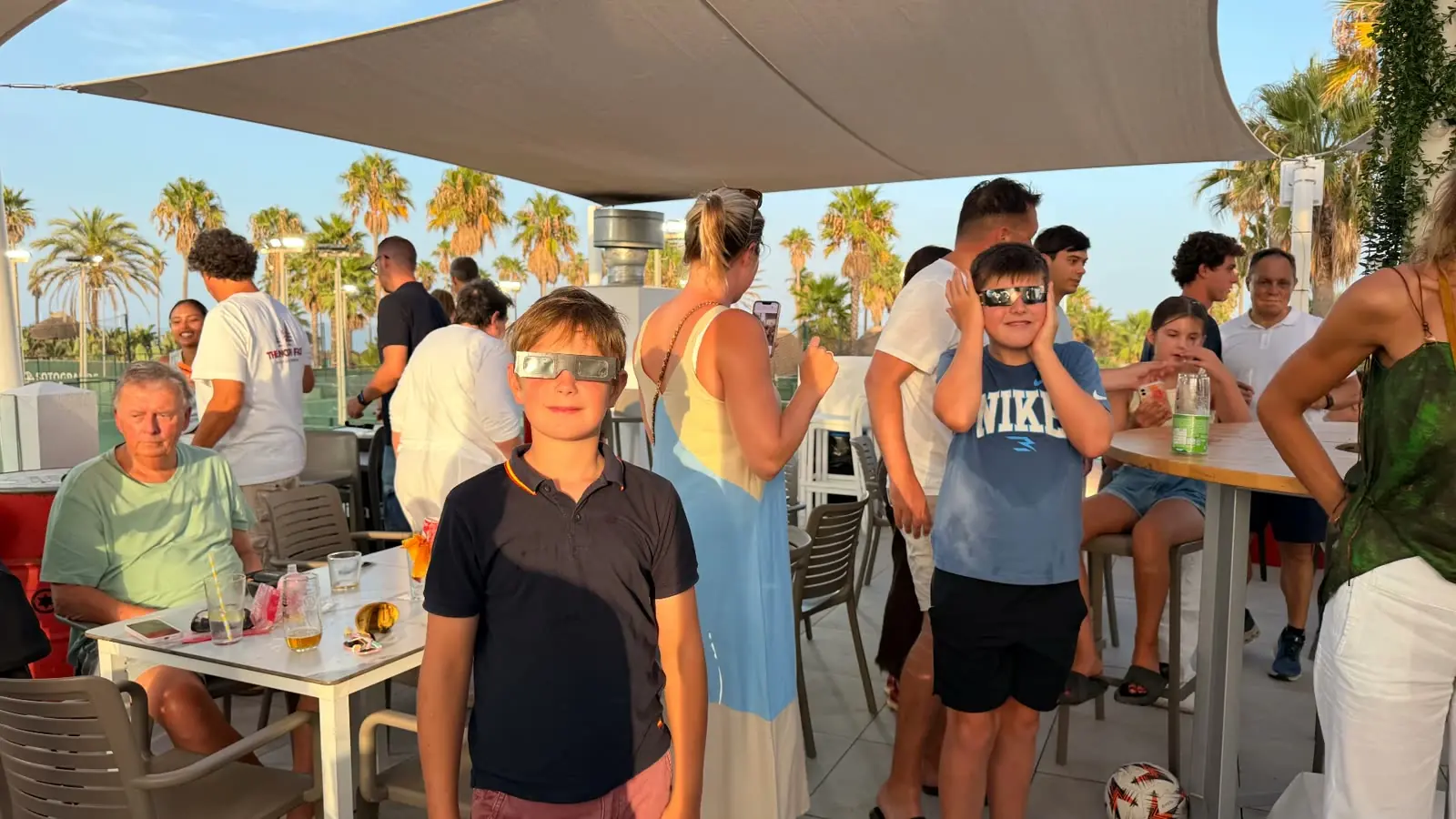 Solar eclipse at Sotogrande Racket Center