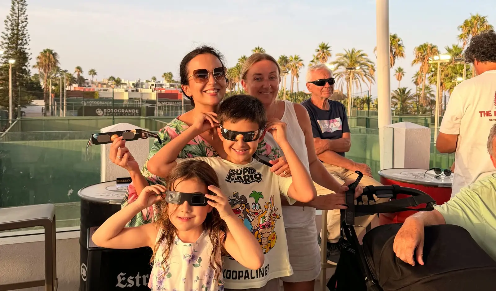 Solar eclipse at Sotogrande Racket Center