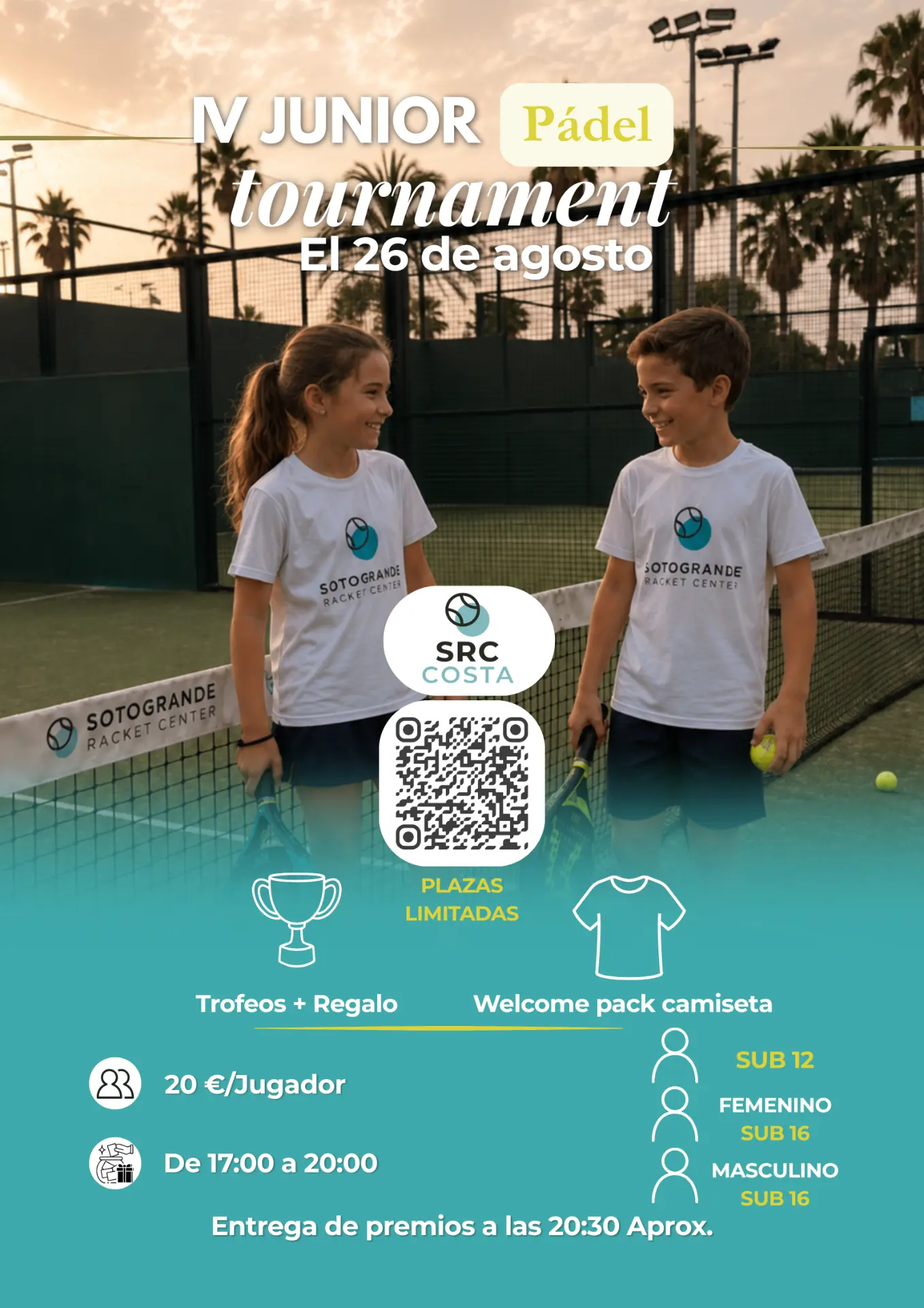 Junior Padel Tournament · Aug 26
