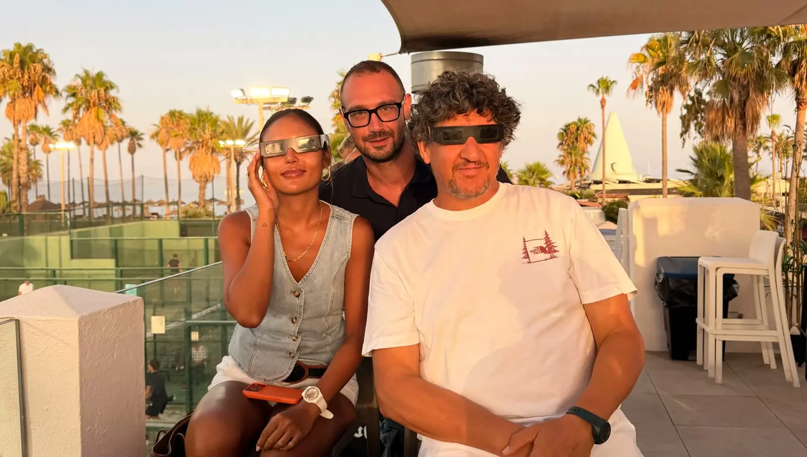 Solar eclipse at Sotogrande Racket Center